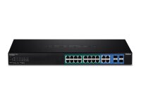 TRENDNET TPE-1620WSF 20-Port POE+ Switch Gigabit Web Smart 2x SFP 16x PoE+ 370W