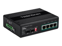 TRENDNET TI-PG62B 6port Switch PoE+ 2SFP Industrial Gigabit