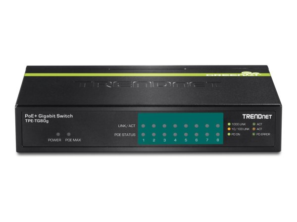 TRENDNET TPE-TG80g 8-Port PoE Switch GREENnet Gigabit