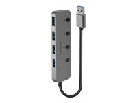 LINDY 4 Port USB 3.0 Hub mit Ein/Aussch Vier zusätzliche USB Ports - einzeln schaltbar