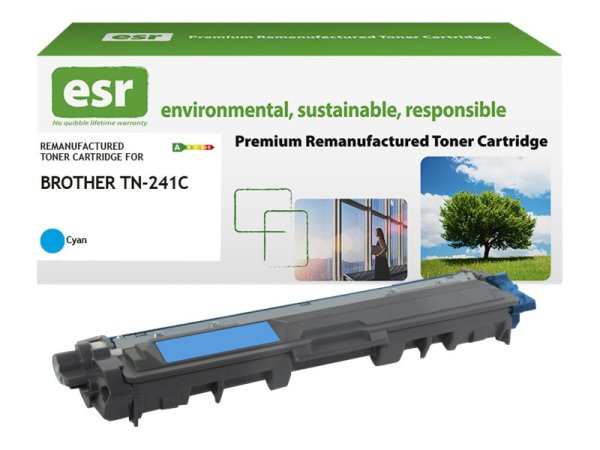 ESR Toner cartridge compatible with Brother TN-241C/TN-242C cyan remanufactured 1.400 pages