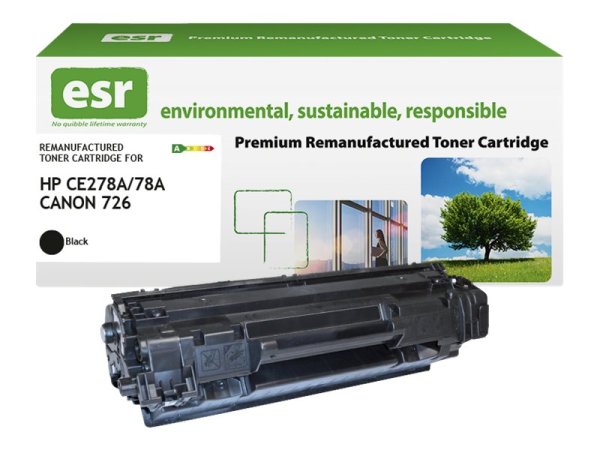 ESR Toner cartridge compatible with HP CE278A/Canon 3483B002 black remanufactured 2.100 pages