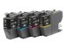 BROTHER 4-pack of Black Cyan Magenta and Yellow 200-page standard capacity ink cartridges for DCP-J1050DW MFC-J1010DW and DCP-J11