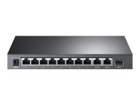 TP-LINK TL-SG1210MP PoE+ Desktop Switch 8x 10/100/1000Mbps + 1x Gbit Combo SFP + 2x Gbit Non-PoE RJ45 123W budget Isolation