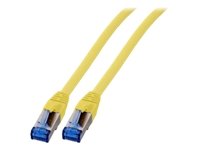 EFB RJ45 Patchkabel S/FTP Cat6A Superflex LSZH GELB Laenge 0,15m 10Gbit 500MhZ 100 Prozent Kupfer mit Cat 7 Rohkabel