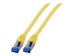 EFB RJ45 Patchkabel S/FTP Cat6A Superflex LSZH GELB Laenge 0,15m 10Gbit 500MhZ 100 Prozent Kupfer mit Cat 7 Rohkabel