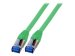 EFB RJ45 Patchkabel S/FTP Cat6A Superflex LSZH GRUEN Laenge 0,15m 10Gbit 500MhZ 100 Prozent Kupfer mit Cat 7 Rohkabel