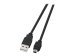 EFB USB2.0 Anschlusskabel 0,5m SCHWARZ Stecker A auf Stecker Mini B