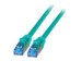 EFB RJ45 Patchkabel S/FTP Cat6A Superflex LSZH GRUEN Laenge 15m 10Gbit 500MhZ 100 Prozent Kupfer mit Cat 7 Rohkabel