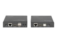 DIGITUS HDBaseT 2.0 HDMI KVM Extender Set 4K/60Hz 4:2:0 6xUSB