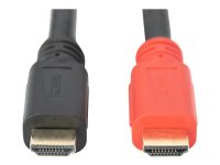 DIGITUS HDMI High Speed connection cable type A w/ amp. M/M 10m Ultra HD 24p CE gold bl