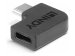 LINDY USB 3.2 Adapter Typ C an C 90 a USB Typ C Kupplung an C Stecker