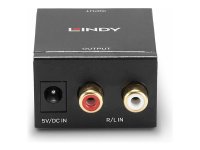 LINDY AD-Wandler RCA an TosLink optis Konvertiert analoge Audiosignale in digitale Audiodaten