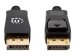 MANHATTAN 8K60Hz DisplayPort 1.4 Kabel Stecker auf Stecker 2m HDR vergoldete Kontakte Rastnase und geflochtene Ummantelung schwarz