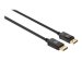 MANHATTAN 8K60Hz DisplayPort 1.4 Kabel Stecker auf Stecker 2m HDR vergoldete Kontakte Rastnase und geflochtene Ummantelung schwarz