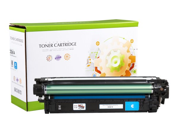 STATIC Toner cartridge compatible with HP CE261A cyan compatible 11.000 pages