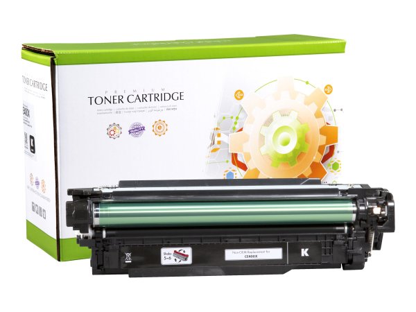 STATIC Toner cartridge compatible with HP CE400X black High Capacity compatible 12.000 pages