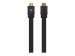 MANHATTAN Flaches High Speed HDMI-Kabel mit Ethernet-Kanal 4K60Hz UHD Stecker/Stecker 5m HDR HEC ARC vergoldete Kontakte schwarz