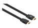 MANHATTAN Flaches High Speed HDMI-Kabel mit Ethernet-Kanal 4K60Hz UHD Stecker/Stecker 5m HDR HEC ARC vergoldete Kontakte schwarz