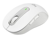 LOGITECH Signature M650 L Mouse large size optical 5 buttons wireless Bluetooth 2.4 GHz Bolt USB receiver off-white