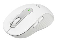 LOGITECH Signature M650 for Business Mouse wireless Bluetooth 2.4 GHz Bolt USB receiver off-white