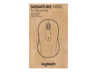 LOGITECH Signature M650 for Business Mouse wireless Bluetooth 2.4 GHz Bolt USB receiver off-white