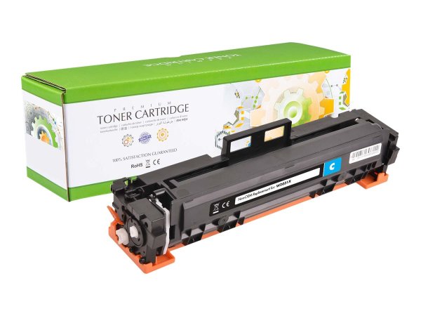 STATIC Toner cartridge compatible with HP W2031X cyan High Capacity compatible 6.000 pages