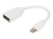 DIGITUS DisplayPort adapter cable mini DP - DPM/F 0,15m DP 1.2 conform