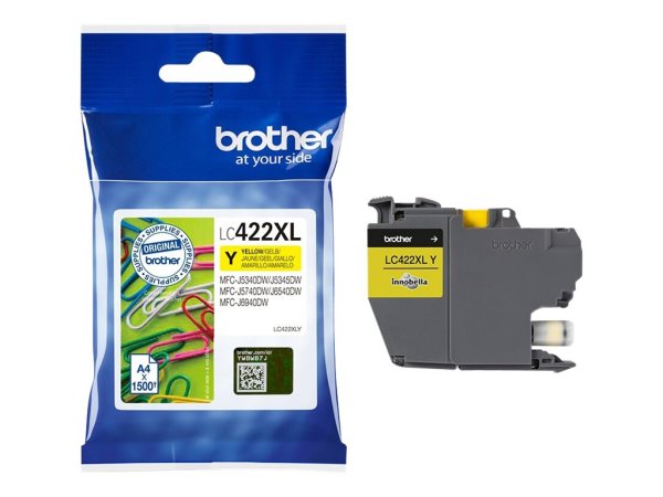 BROTHER LC422XLY HY Ink Cartridge For BH19M/B Compatible with MFC-J5340DW MFC-J5740DW MFC-J6540DW MFC-J6940DW 1500 pages