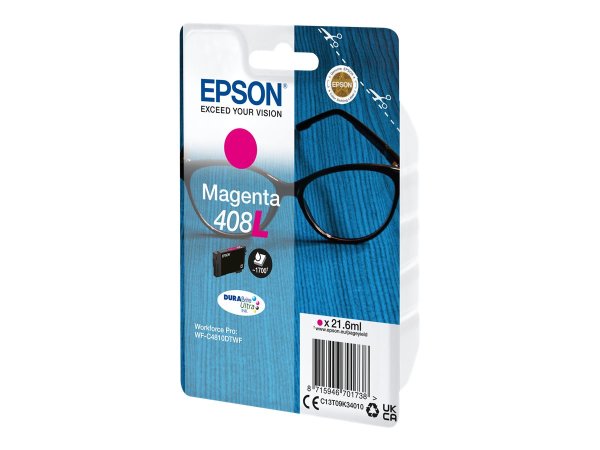 EPSON 2LB Singlepack Magenta 408L DURABrite Ultra Ink