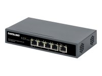 INTELLINET PoE-Powered 5-Port PoE+ Gigabit Switch mit PoE-Passthrough ein PoE++ 4PPoE PD PoE-Port bis 95W vier PSE PoE-Ports bis 65W