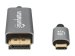 MANHATTAN 8K60Hz USB-C auf DisplayPort 1.4 Kabel USB-C-Stecker auf DisplayPort-Stecker 3m unterstützt 4K120Hz vergoldete Kontakte