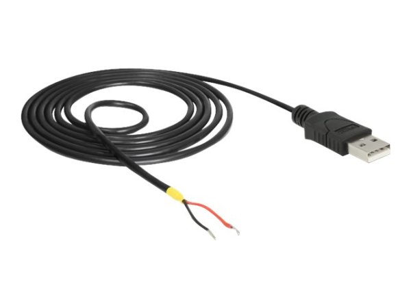 DELOCK Kabel USB 2.0 Typ-A Stecker 2 x offene Kabelenden Strom 1,5m Raspberry Pi