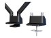 NEOMOUNTS Flat Screen Dual Desk Mount 25,4-81,28cm 10-32Zoll clamp/grommet Black