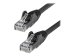 STARTECH.COM 15m LSZH CAT6 Ethernet Cable - 10 Gigabit 100W PoE RJ45 UTP Network Patch Cord Snagless - Black ETL