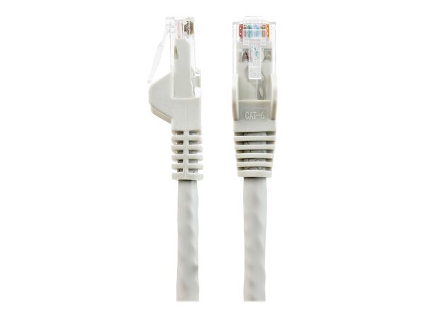 STARTECH.COM StarTech.com 15m LSZH CAT6 Ethernet Cable - 10 Gigabit 100W PoE RJ45 UTP Network Patch Cord Snagless - Grey ETL