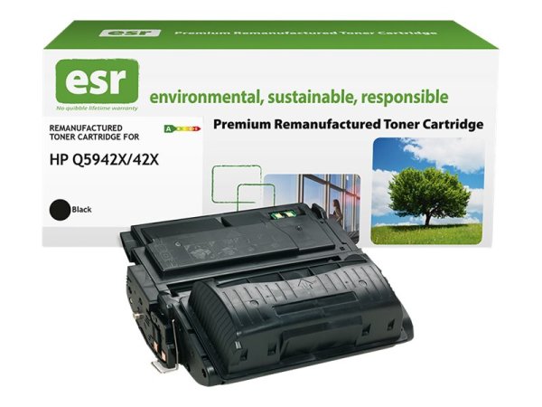 ESR Toner cartridge compatible with HP Q5942X black High Capacity remanufactured 20.000 pages