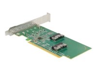 DELOCK PCI Express 4.0x16 Karte zu 4xSFF-8639 NVMe -...