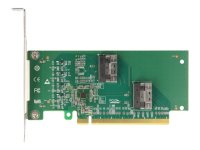 DELOCK PCI Express 4.0x16 Karte zu 4xSFF-8639 NVMe - Bifurcation - Low Profile Formfaktor