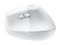 LOGITECH Lift for Business Vertical mouse ergonomic 6 buttons wireless Bluetooth 2.4 GHz Bolt USB receiver off-white