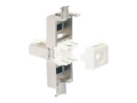 INTELLINET Cat6a 10G RJ45-Feldstecker geschirmt und werkzeuglos STP für Litzen- und Massivdraht vergoldete Kontakte Metallgehäuse