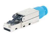 INTELLINET Cat8.1 40G RJ45-Feldstecker STP und werkzeuglos ideal für Datacenter für Litzen- und Massivdraht vergoldete Kontakte