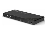 LINDY 4 Port HDMI 18G USB 2.0 & Audio KVM Switch