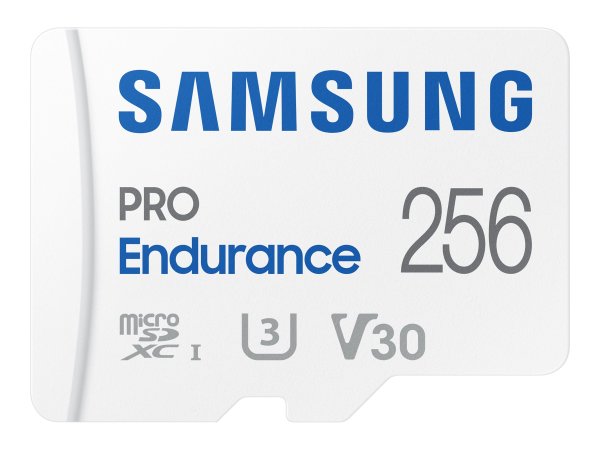 SAMSUNG PRO Endurance microSD 256GB UHS-I U3 Class10 R100/W30 up to 140160 hours inkl. SD Adapter 2022