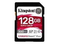 KINGSTON 128GB Canvas React Plus SDXC UHS-II 300R/260W U3...