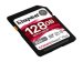 KINGSTON 128GB Canvas React Plus SDXC UHS-II 300R/260W U3 V90 for Full HD/4K/8K