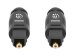 MANHATTAN Toslink Digitales Optisches Audiokabel 2 x Toslink S/PDIF-Stecker 1m vergoldete Kontakte schwarz