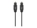 MANHATTAN Toslink Digitales Optisches Audiokabel 2 x Toslink S/PDIF-Stecker 5 m vergoldete Kontakte schwarz