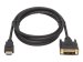 EATON TRIPPLITE Safe-IT HDMI to DVI-D Single-Link Antibacterial Adapter Cable M/M 1080p 60 Hz Black 6ft. 1,8m