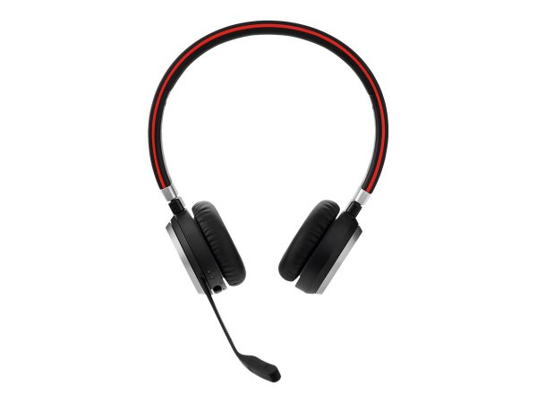 JABRA Evolve 65 SE MS Stereo Headset on-ear Bluetooth wireless USB Certified for Microsoft Teams for JABRA Evolve LINK 380/390a MS